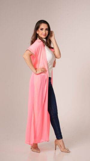 The Blush Pink Serenity Bisht