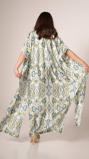 The Emerald Mirage Printed Bisht